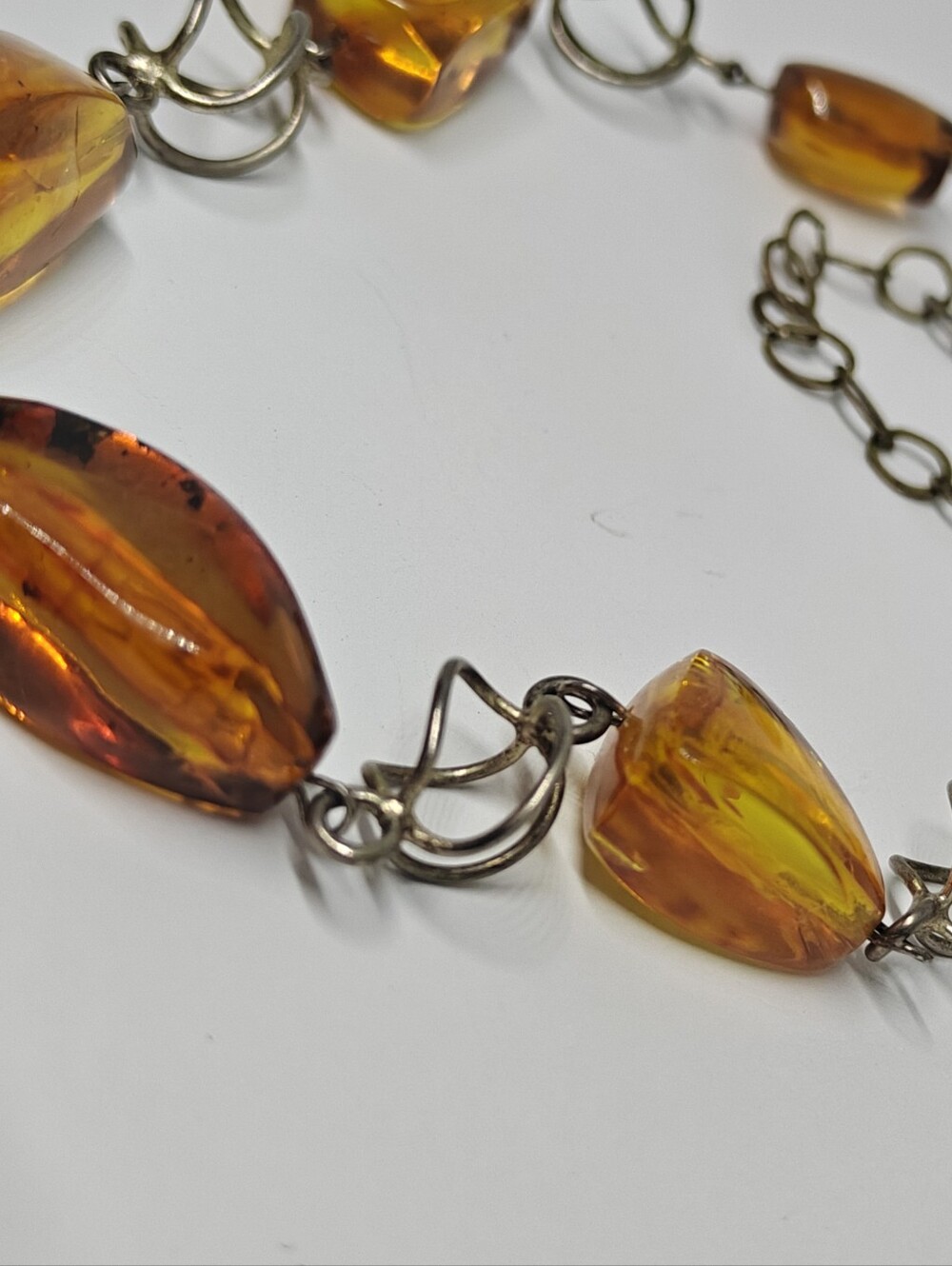 Vintage Amber Heart Necklace - Picture 15 of 16